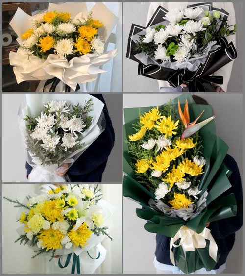 四川成都郫都区花园镇白鸽村白事花束代送